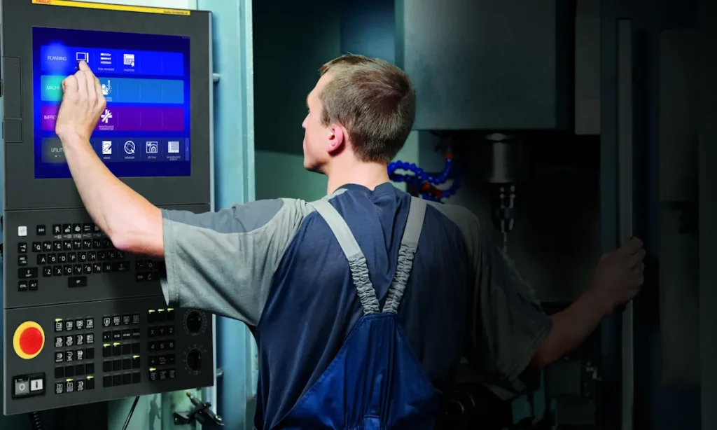 Persona controlando proceso